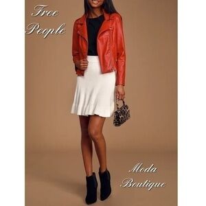 Free People Knit Ruffle Mini Skirt